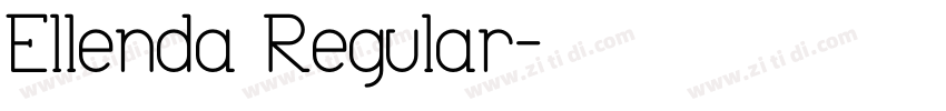 Ellenda Regular字体转换